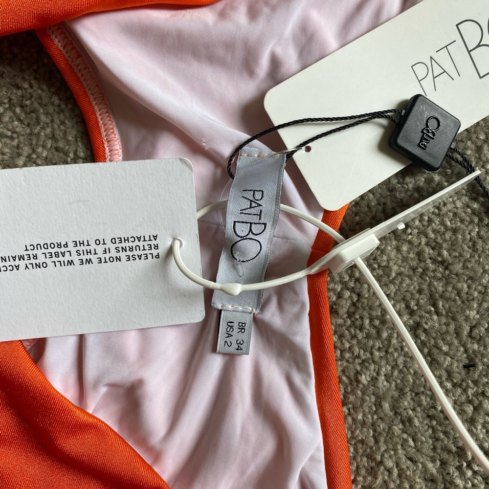 NWT PatBo One Piece Cutout Orange Crush Swimsuit - Picture 4 of 8